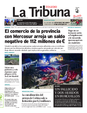 Portada La Tribuna de Toledo