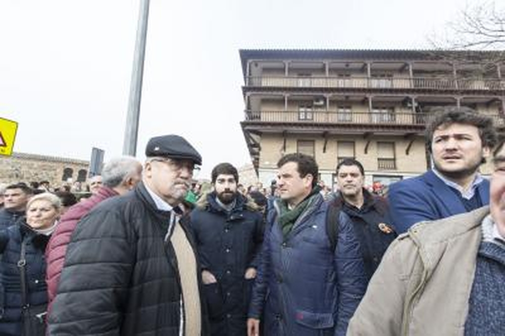 Manuel Mariscal, diputado de VOX por Toledo no faltó a la manifestación convocada por las organizaciones agrarias.  / YOLANDA LANCHA