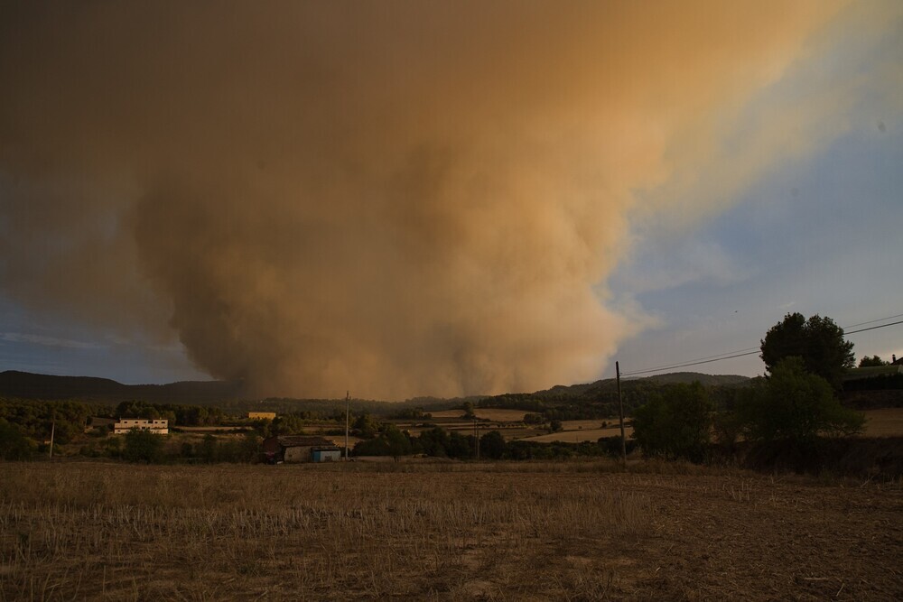 Logran estabilizar el incendio de Santa Coloma de Queralt