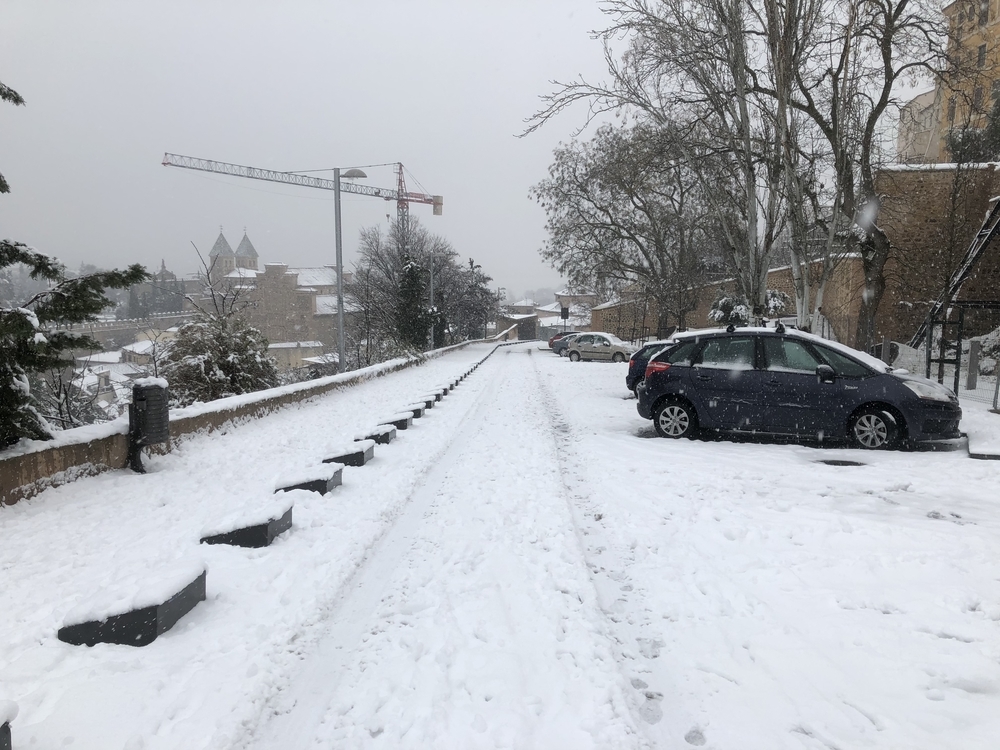 La Subida de la Granja lleva cortada desde ayer.