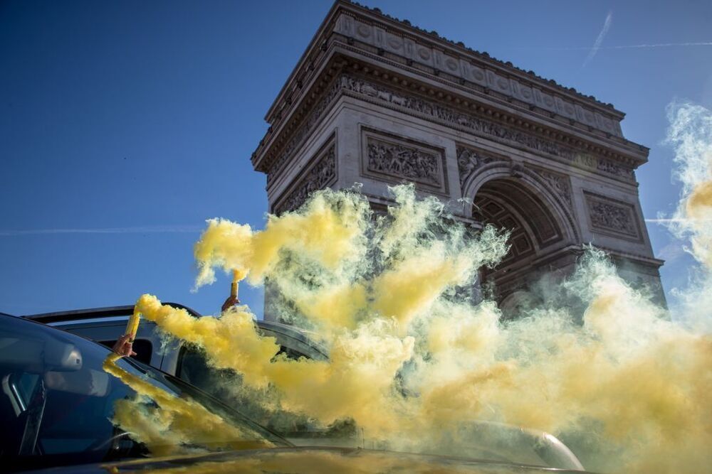 Freedom Convoy 2022 in Paris