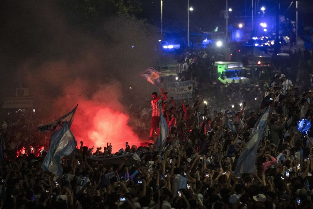 La nazionale argentina in trionfo a Buenos Aires  / LAPRESSE