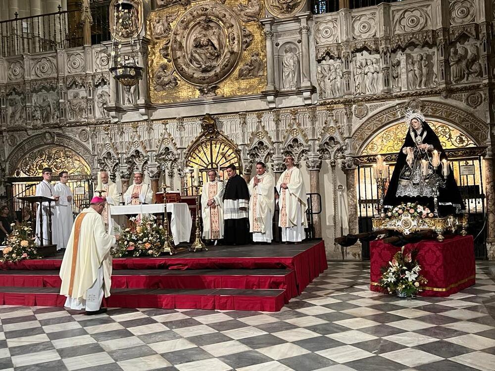 La bendición de la talla tuvo lugar en la Catedral.