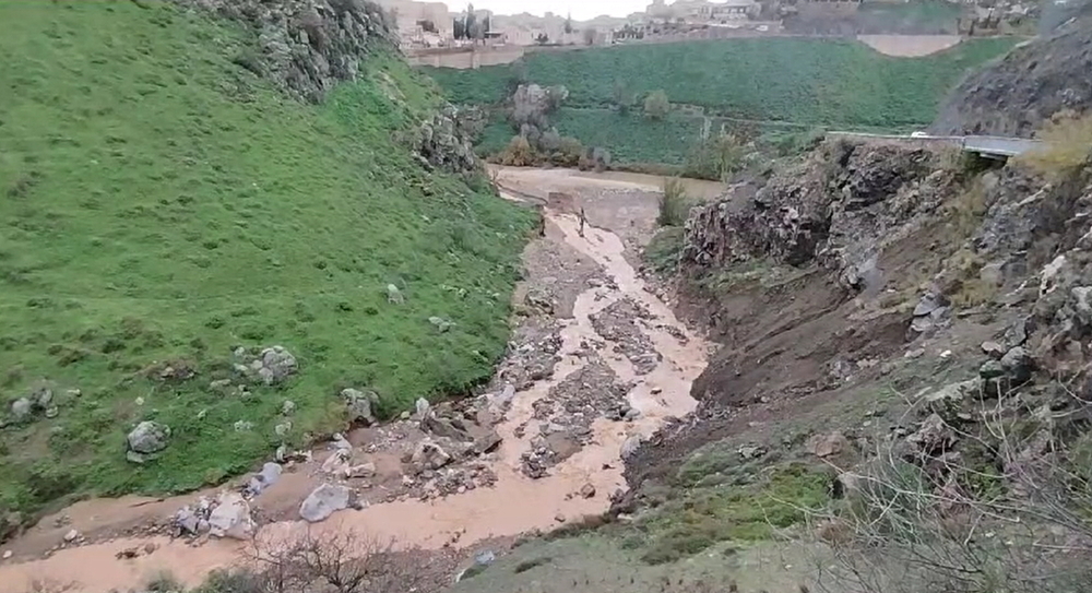 Los arroyos de la Rosa y la Degollada bajan espectaculares