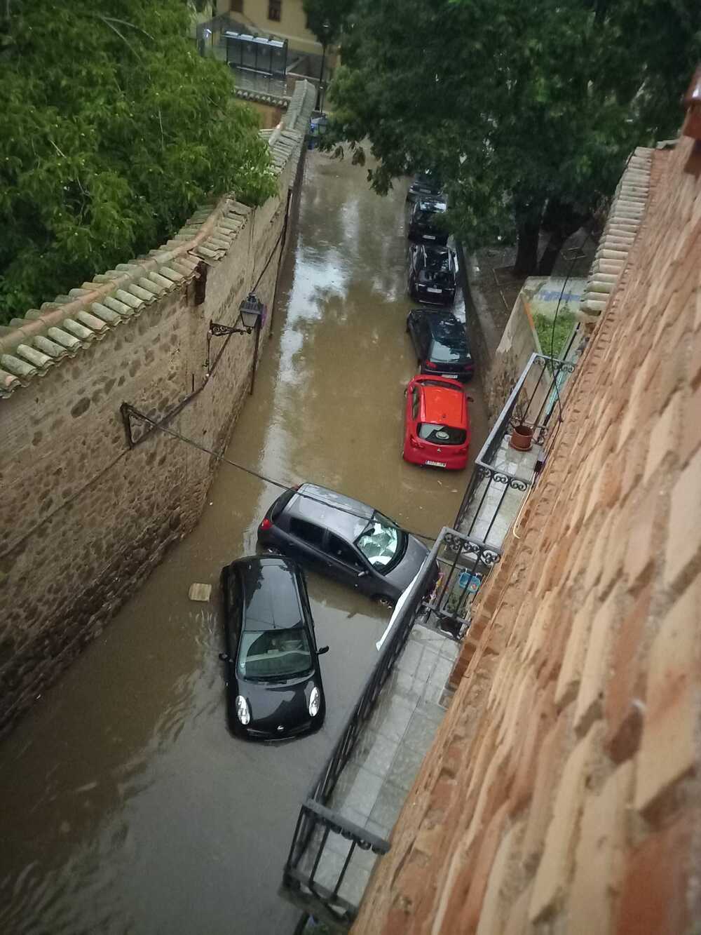 La bajada del Barco se convirtió en un fuerte torrente