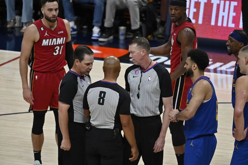 NBA Finals Game 1 - Miami Heat at Denver Nuggets  / BOB PEARSON