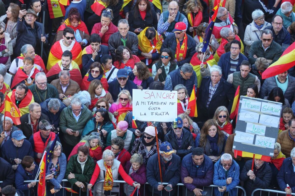 Manifestación convocada por la sociedad civil contra la amnistía  / RICARDO RUBIO