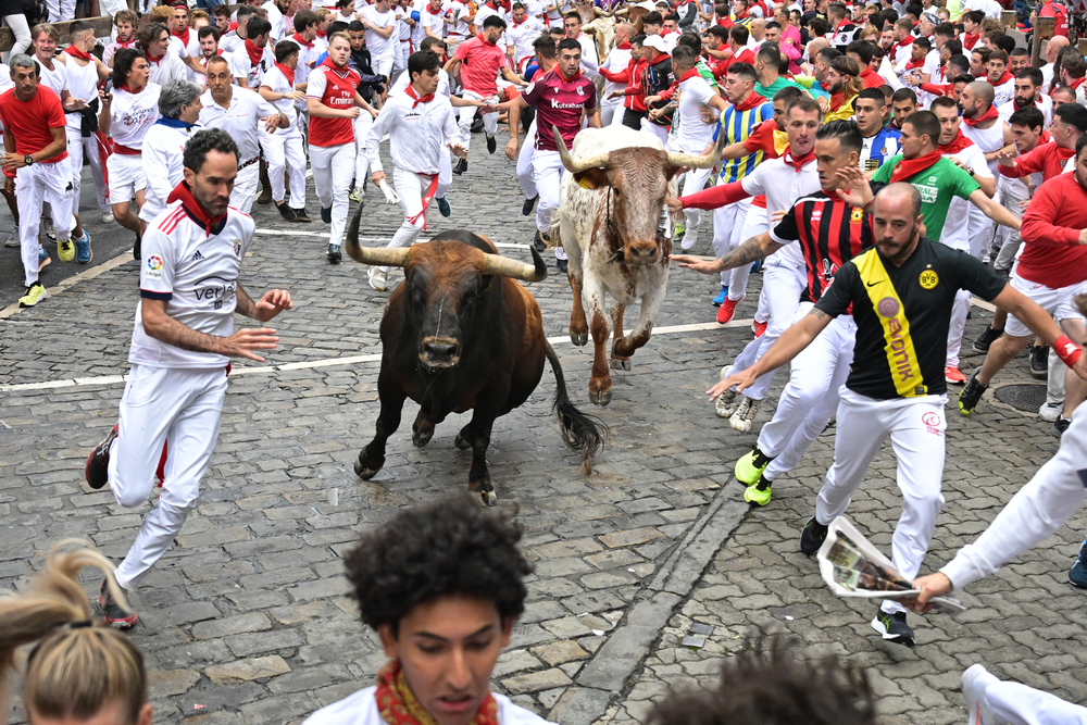 Primer encierro de los sanfermines 2023  / DANIEL FERNANDEZ