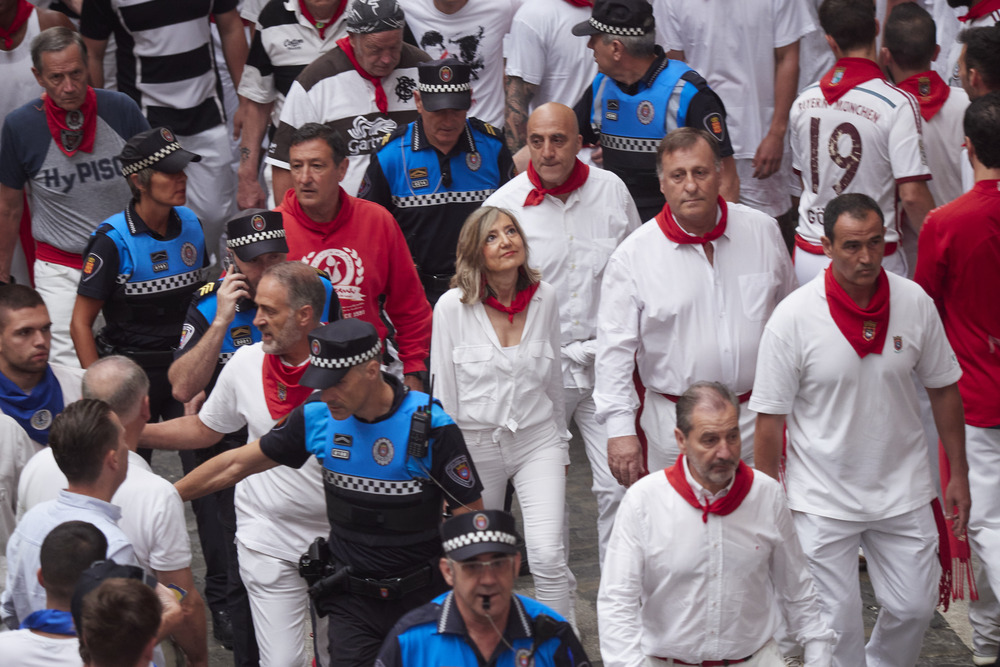 Primer encierro de San Fermín 2023 en Pamplona (Navarra)  / EDUARDO SANZ