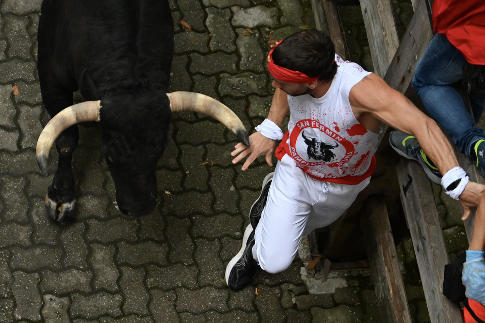 Primer encierro de los sanfermines 2023  / ELOY ALONSO