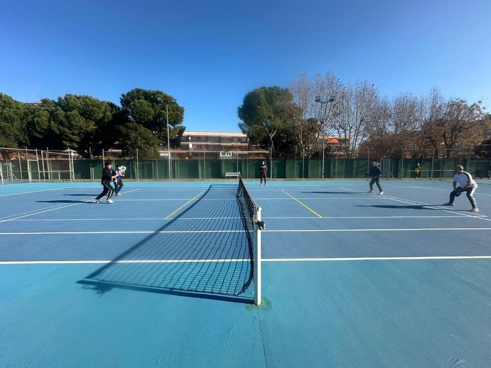 Imagen de los jugadores en acción. 