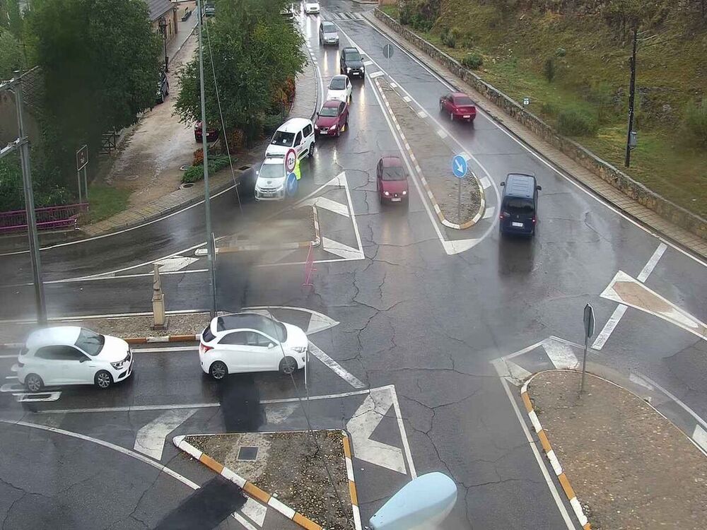 Lluvia intensa en Toledo y balsas de agua en Bargas