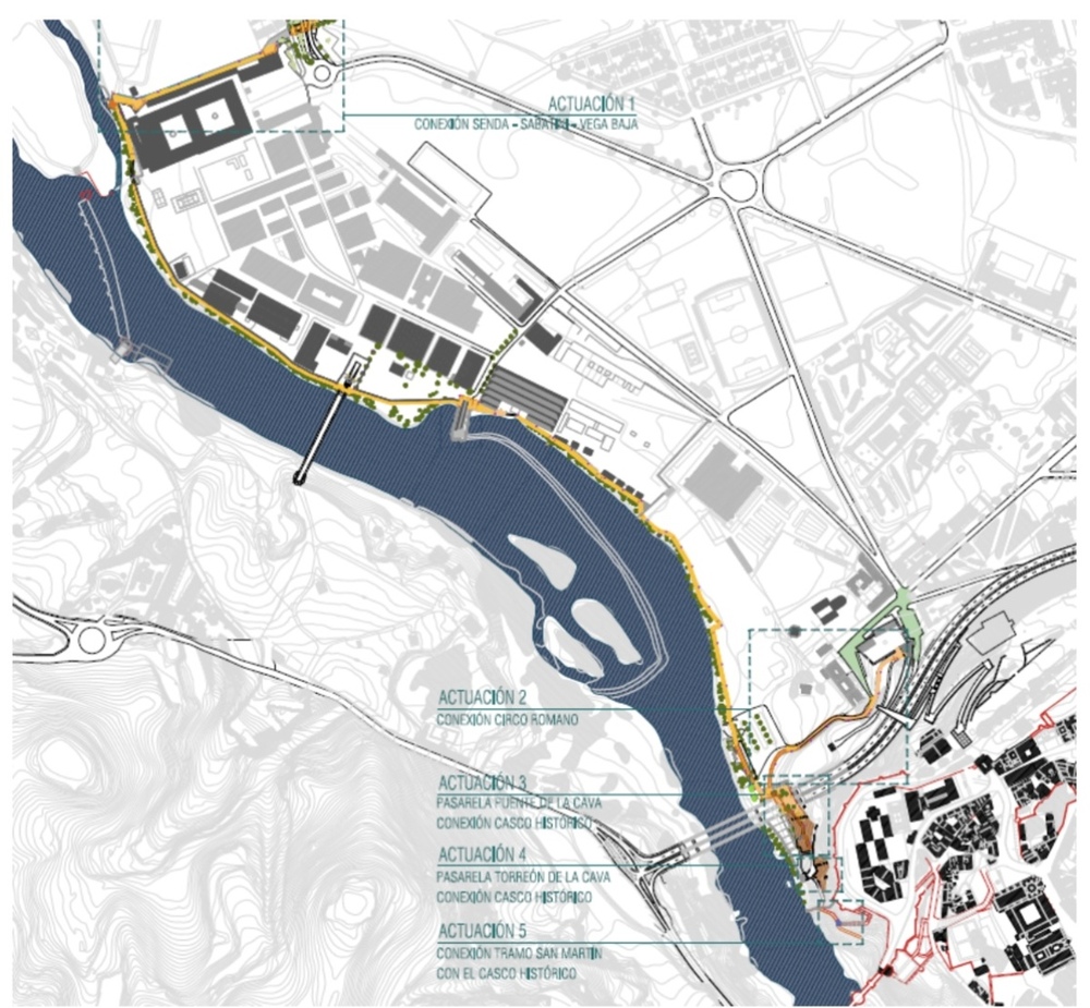 El Tajo será más accesible desde el Casco, Vega Baja y Campus