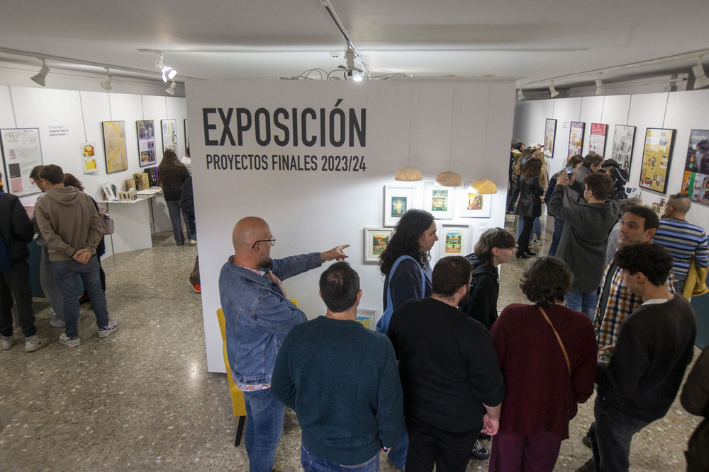 Inauguración de la exposición 'Proyectos finales'.