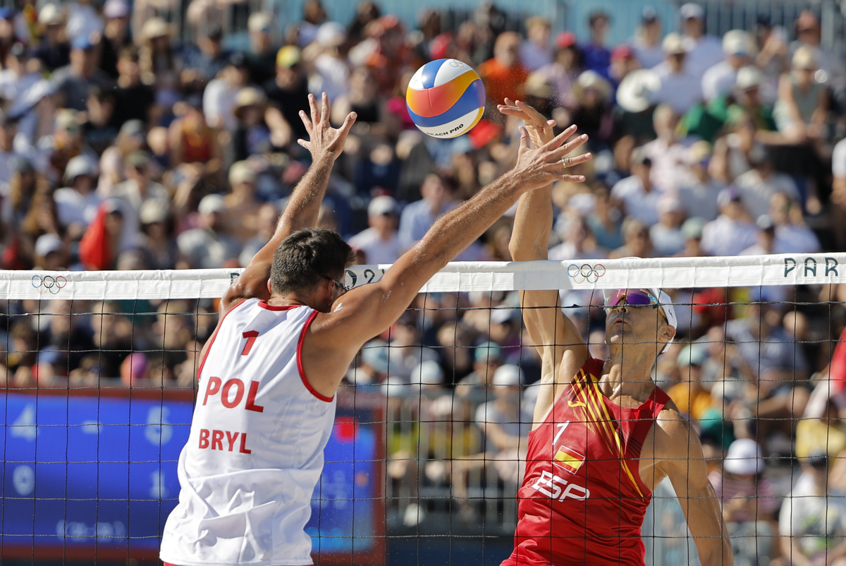 Voley Playa masculino: Polonia vs España  / LAVANDEIRA JR