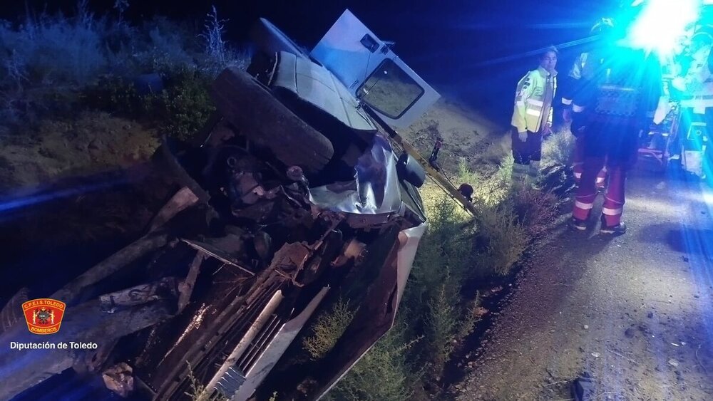 Un hombre y una menor heridos en un accidente en Portillo