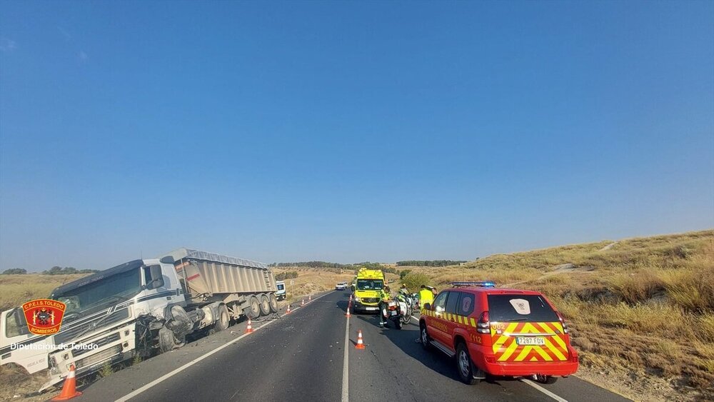 Excarcelan a un atrapado tras una colisión en Seseña