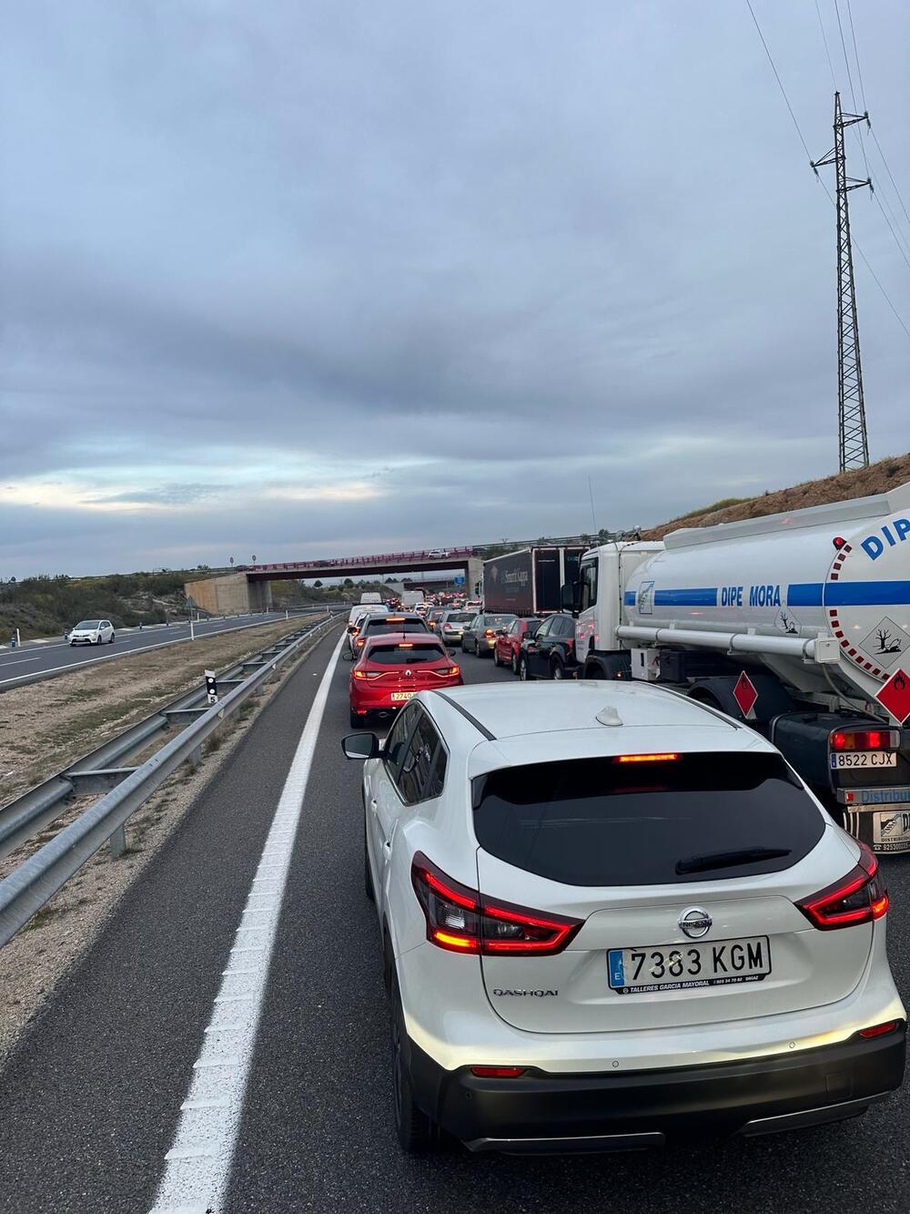 Atascos en los acceso al Polígono por las tractoradas