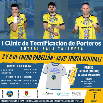 Clinic de tecnificación de porteros del FS Talavera