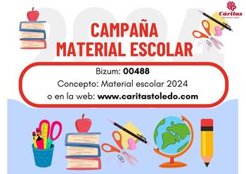 Cáritas Toledo recoge material escolar para la vuelta al cole