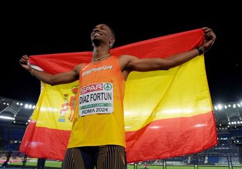 Jordan Díaz, campeón de Europa de triple salto