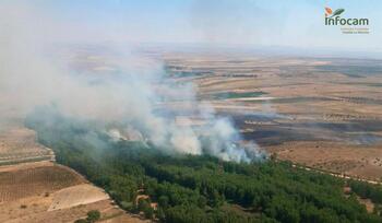 Declarado un incendio en un paraje agrícola de Fuensalida