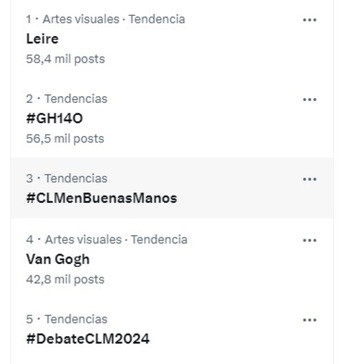 El Debate, en tendencias de X junto con La Oreja de Van Gogh