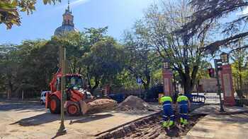 La obra del colector de la Basílica acaba la próxima semana