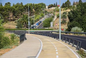 Terminan las obras del carril bici de la avenida de Madrid