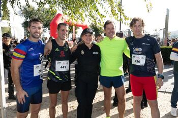 Velázquez y Lozano en la carrera solidaria Ruta-091