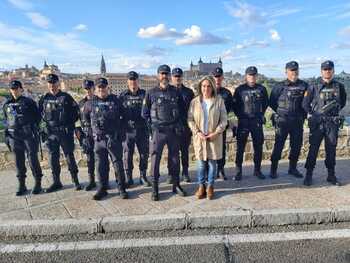 Tolón visita al dispositivo de la Policía Nacional en el Valle