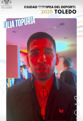 Ilia Topuria manda un mensaje a los toledanos