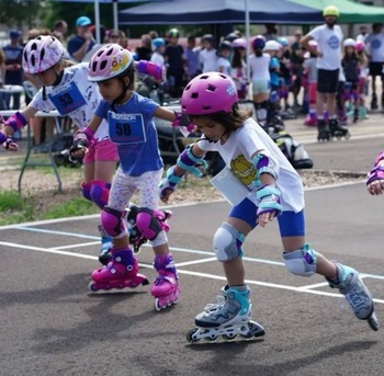 Un trofeo de patinaje para los escolares